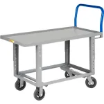 Chariots à plate-forme en acier à hauteur réglable