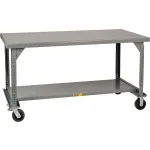 Little Giant Mobile Welded Adjustable Height Heavy Duty Workbenches