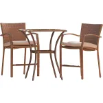 Ensembles de tables et chaises de bistrot à hauteur de comptoir