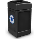 Poubelles décoratives en plastique destinées au recyclage