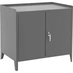 Armoire de rangement haute avec table intégrée