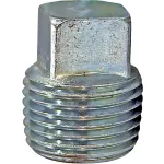 Zinc-Plated Steel Square Head Solid Plugs