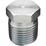 Zinc-Plated Steel Hex Head Solid Plugs