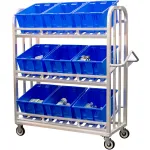 Chariots de préparation de commandes en aluminium à usage intensif