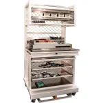 Chariots pour techniciens et plateformes de préparation de commandes