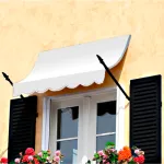 Auvents fixes en tissu, ouvragés et décoratifs