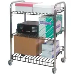 Chariots de service Omnimed® en fil métallique époxy noir	