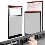 Interion® Traditional Deluxe Partition Panels with Raceway Base