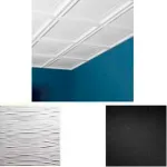 Dalles de plafond en PVC et ossature de fixation
