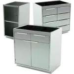 Aero Manufacturing Stainless Steel Base Medical Cabinets