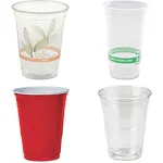 Gobelets en plastique