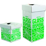 Cartons destinés à la collecte du verre