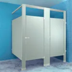 Compartiments de salle de bains en acier inoxydable à renforts supérieurs Metpar