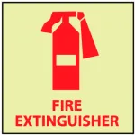 Glow - Fire Extinguisher Signs