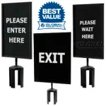 Signs, Sign Holders & Merchandisers For Crowd Control Posts
