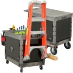 Shop & Work Center Utility Carts with Tray Shelf