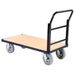 Chariots à plate-forme en contreplaqué à armature métallique