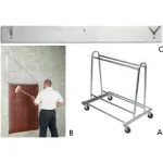 Chariot de lavage pour tapis