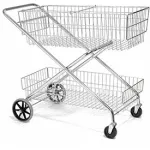 Panier de rangement en fil métallique – Chariot pour courrier et dossiers de bureau