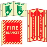 Glow - 3-View Fire Safety Signs