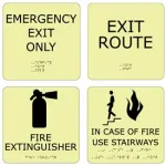 ADA Office Glow Exit Signs