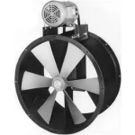 Ventilateurs de conduit à entraînement par courroie axiale et à tube antidéflagrants pour environnements humides
