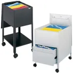 Chariots de rangement mobiles en acier pour dossiers