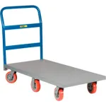 Chariots à plate-forme en acier à 6 roues