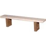 Bancs plats en béton