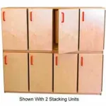 Laminate Preschool Stackable & Lockable Lockers