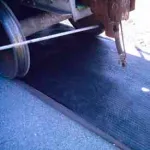 Tapis absorbants d'huile pour voies ferrées