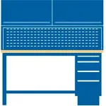 Pedestal Workbenches with Risers