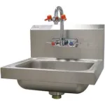 Lavabos avec robinets pour douche oculaire