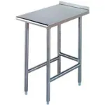 Tables de remplissage en acier inoxydable