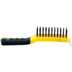 Brosses industrielles Rubberset® à manche en plastique rigide