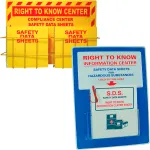 Right To Know, SDS and GHS Wall Mount Centers And Binder Holders