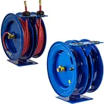 Dual Purpose Spring Retractable Combination Air/Water/Electric Hose/ Cord Reels