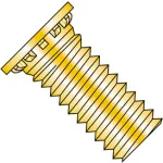 Self Clinching Stud Full Thread Hardened Steel Heat Zinc And Bake
