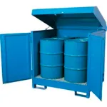 Outdoor Hazmat Drum Storage Cabinets