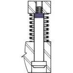 Cale d'allongement pour vis à tête cylindrique métrique