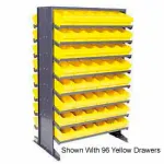 Rayonnages de prélèvement double face avec tiroirs Euro de Quantum Storage Systems
