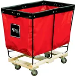 Chariots à paniers surélevés en vinyle pour le transport en vrac