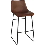 Solid Back Bar Stools