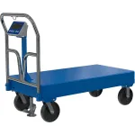 Chariots à plate-forme en acier équipés de balances
