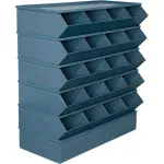 Stackbin® : bacs de stockage à trémie en acier, modulaires et à compartiments multiples