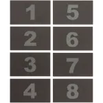 United Visual Numbers pour les casiers à téléphone portable en ABS/bois