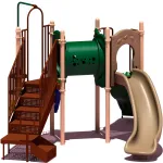 Structure de jeux pour aire de jeux commerciale