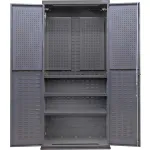 Armoires modulables en acier haute résistance avec panneaux perforés et serrure électronique
