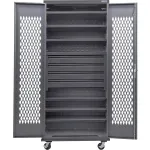 Armoires mobiles ventilées modulables en acier à usage intensif, équipées de tiroirs