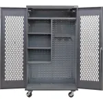 Armoires de nettoyage mobiles, ventilées et configurables, à usage intensif